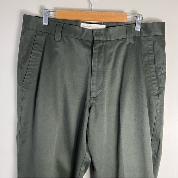 Parry Ellis Cotton Men’s Dark Green Trouser Pant Chino Casual Dressy Size 36/32 - Picture 7 of 10
